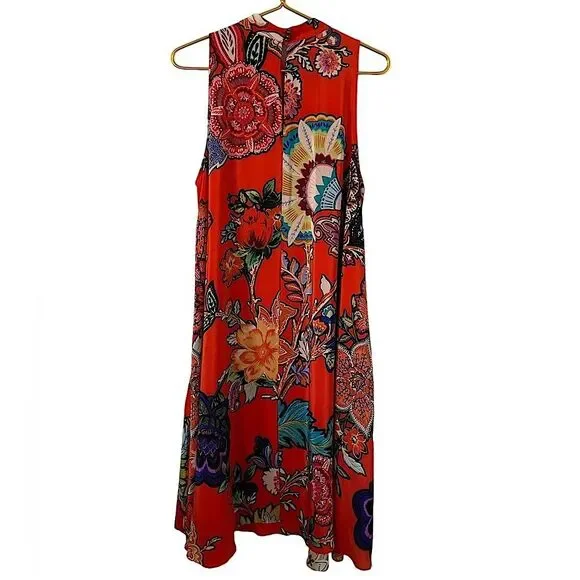 Anthropology 100% Silk Larkhill Swing Dress by Maeve, Size Medium - Picture 7 of 9